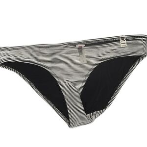 Black and White Women's Medium Swim Bottom By Striped & Solid